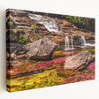 Large stretched canvas print of a vibrant Colombian landscape, ideal for kitchen wall art.