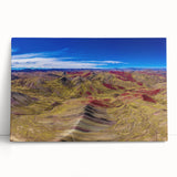 Black and white stretched canvas featuring a scenic Peruvian landscape, ideal for kitchen wall art or bedroom decor.