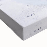 Black and white landscape art painting on canvas depicting a serene Venezuelan scenery, ideal for bedroom wall decor.