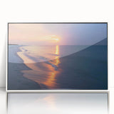 Framed acrylic print of an art deco style Alabama scenery in monochrome, ideal for modern nursery wall art.