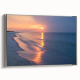 Framed canvas of a vintage-style Alabama landscape painting in muted colors, ideal for living room decor.