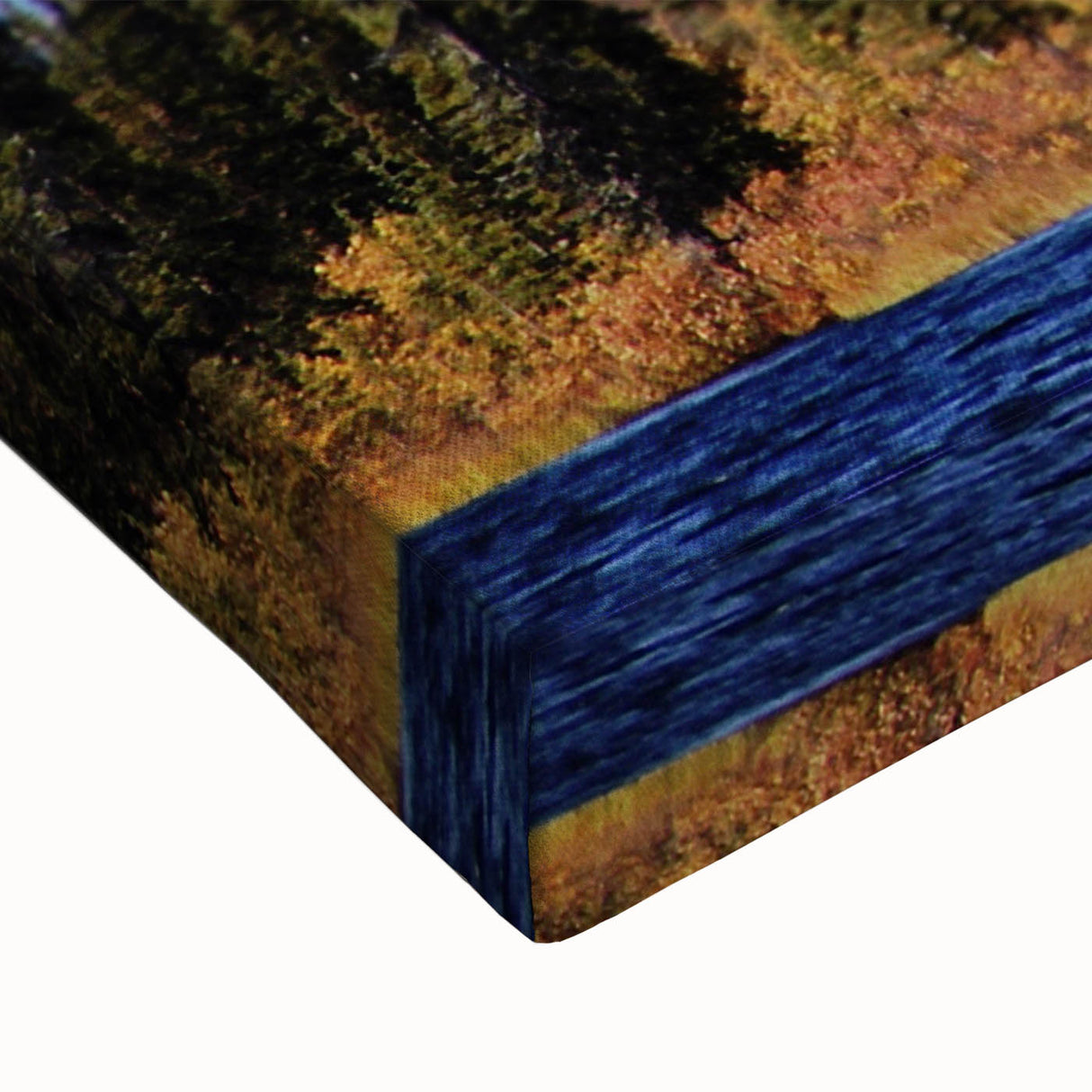 Black and white landscape art painting of an Alaskan mountain range on stretched canvas, ideal for bedroom wall art.