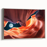 Framed canvas depicting a colorful Arizona landscape, ideal for enhancing a living room or office decor.
