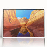 Acrylic print of Coyote Buttes in Arizona, featuring earthy red and orange tones, suitable for modern art wall decor.