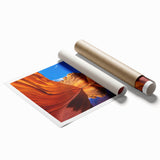 Extra large rolled print of Coyote Buttes in Arizona, featuring earthy red and orange tones.