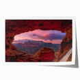 Rolled print of Sedona, Arizona landscape in rich earth tones, ideal for art wall dining room.