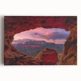 Black and white large canvas print of Sedona, Arizona, ideal for kitchen wall art.
