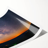 Extra large rolled print featuring line art flowers in muted tones, ideal for large living room wall art.