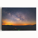 Black and white photograph of Arkansas scenery on large stretched canvas, suitable for kitchen wall art.