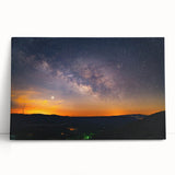 Black and white print of Arkansas scenery on stretched canvas, ideal for kitchen or bedroom wall art.
