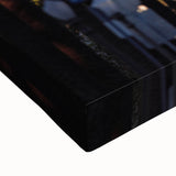 Large art of Beverly Hills landscape in black and white on stretched canvas, suitable for bedroom wall decor.