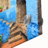 Large abstract wall art featuring Catalina, California in mid-century modernist style on acrylic glass.