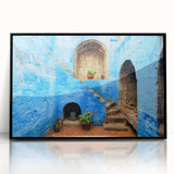 Large abstract wall art featuring a stylized California Catalina scene in muted earth tones on a framed acrylic print.