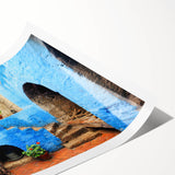 Extra large wall art featuring line art flowers in muted tones on a rolled canvas, suitable for large living room decor.