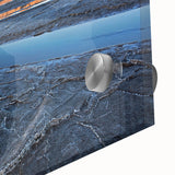 Large abstract depiction of Death Valley in muted earth tones on acrylic glass.