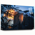 Acrylic print of Yosemite scenery in natural hues, ideal for bedroom or dining room wall art.