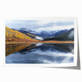 Rolled print of Vail, Colorado scenery in soft earth tones, ideal for art wall dining room.