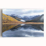 Black and white panoramic photo of Vail, Colorado on stretched canvas, suitable as large kitchen art.
