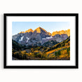 Colorful abstract art print of the Rocky Mountains in vibrant hues on a textured, extra-large canvas.