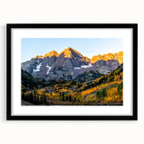 Colorful abstract art print of the Rocky Mountains in vibrant hues on a textured, extra-large canvas.