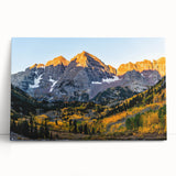 Black and white photograph of the Rocky Mountains on stretched canvas, suitable for kitchen wall art or bedroom decor.