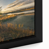 Framed canvas depicting a textured scenery of Connecticut in black with colorful accents, ideal for living room decor.