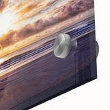 Large abstract wall art depicting Daytona scenery on acrylic glass, in mid-century modernist style.