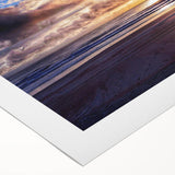 Art deco poster of Daytona scenery on rolled canvas, featuring pastel shades, ideal for dining room wall art.