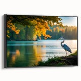 Framed canvas of a black and white vintage-style Everglades landscape, ideal for bedroom wall art.
