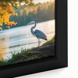 Close-up of black wall art depicting the Everglades with vibrant, textured colors on a framed canvas.