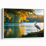 Vintage poster art of the Everglades in vibrant colors on extra large framed canvas, ideal for living room decor.