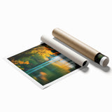Extra large rolled print of the Everglades featuring lush greenery and water, ideal for bathroom or living room decor.