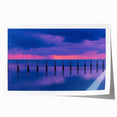 Rolled print of Florida Keys scenery with vibrant ocean and sky blues, ideal for art wall dining room.