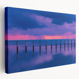 Large wall art on stretched canvas featuring a serene Florida Keys landscape, ideal for kitchen wall decor.