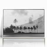 Art Deco style poster of Miami skyline in pastel shades on framed acrylic, suitable for modern art wall decor.