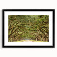 Extra large abstract art print of Savannah scenery in vibrant colors on a textured canvas, framed in black.