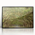 Large abstract wall art depicting Savannah's cityscape in monochrome shades on a framed acrylic.