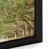 Framed canvas of Savannah, Georgia, featuring textured, colorful art in extra large format, ideal for living room decor.