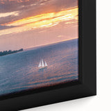 Black wall art featuring a textured, colorful depiction of Kauai's landscape on a framed canvas, ideal for living room decor.