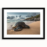 Abstract art print of vibrant, colorful Maui scenery on a textured, extra large canvas, ideal for living room decor.