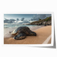 Extra large rolled print of a vibrant Maui scenery with lush floral elements, ideal for dining room wall art.