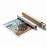 Extra large rolled print of a serene Maui landscape with lush florals.