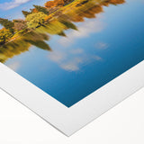 Art Deco poster featuring Idaho scenery on rolled canvas, with muted earth tones, ideal for dining room wall art.