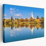 Idaho landscape on large stretched canvas, featuring earthy tones and a panoramic view, suitable for kitchen wall art.