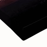 Black and white landscape art painting of Iowa scenery on large stretched canvas, suitable for bedroom wall art.