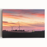 Black and white photograph of Iowa scenery on large stretched canvas, suitable as kitchen wall art.