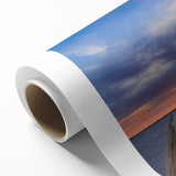 Art Deco style poster of Kansas scenery on rolled canvas, with muted earth tones, ideal for nursery wall art.