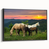Black and white framed canvas featuring a vintage-style Kentucky landscape, ideal for bedroom wall decor.