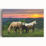 Black and white stretched canvas featuring a panoramic Kentucky landscape, ideal for kitchen wall art.