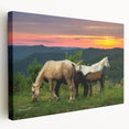 Large canvas print depicting a serene Kentucky landscape in soft green and blue tones, suitable for kitchen wall art.